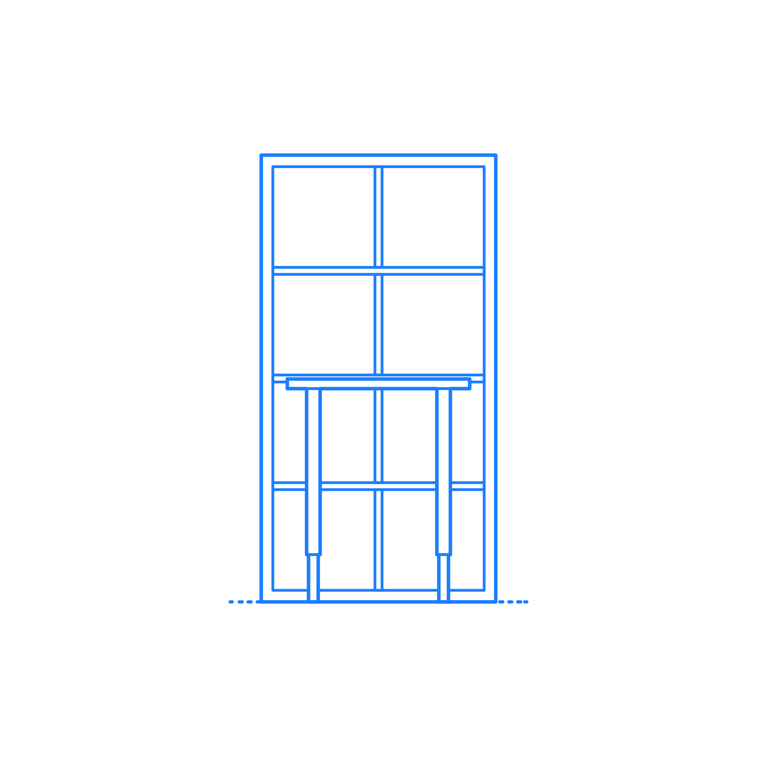 Furniture Bookcases Ikea Kallax Workstation 2X4 Tracing Svg Vector Free Vectors